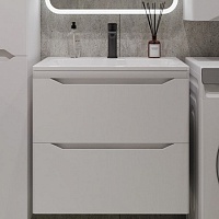 Style Line Тумба под раковину Марелла 60 Люкс Plus антискрейтч подвесная белая матовая